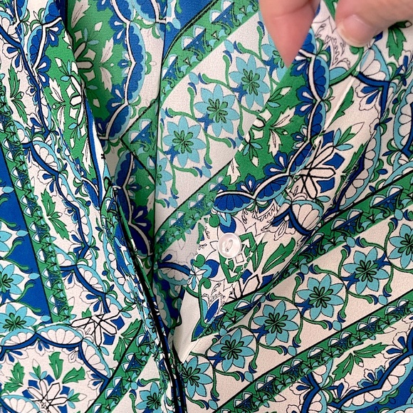 NWOT Blue & Green Top - Picture 4 of 5